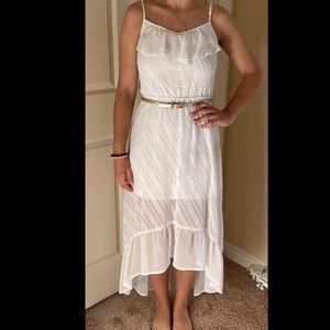 Long, White Girl’s Dress